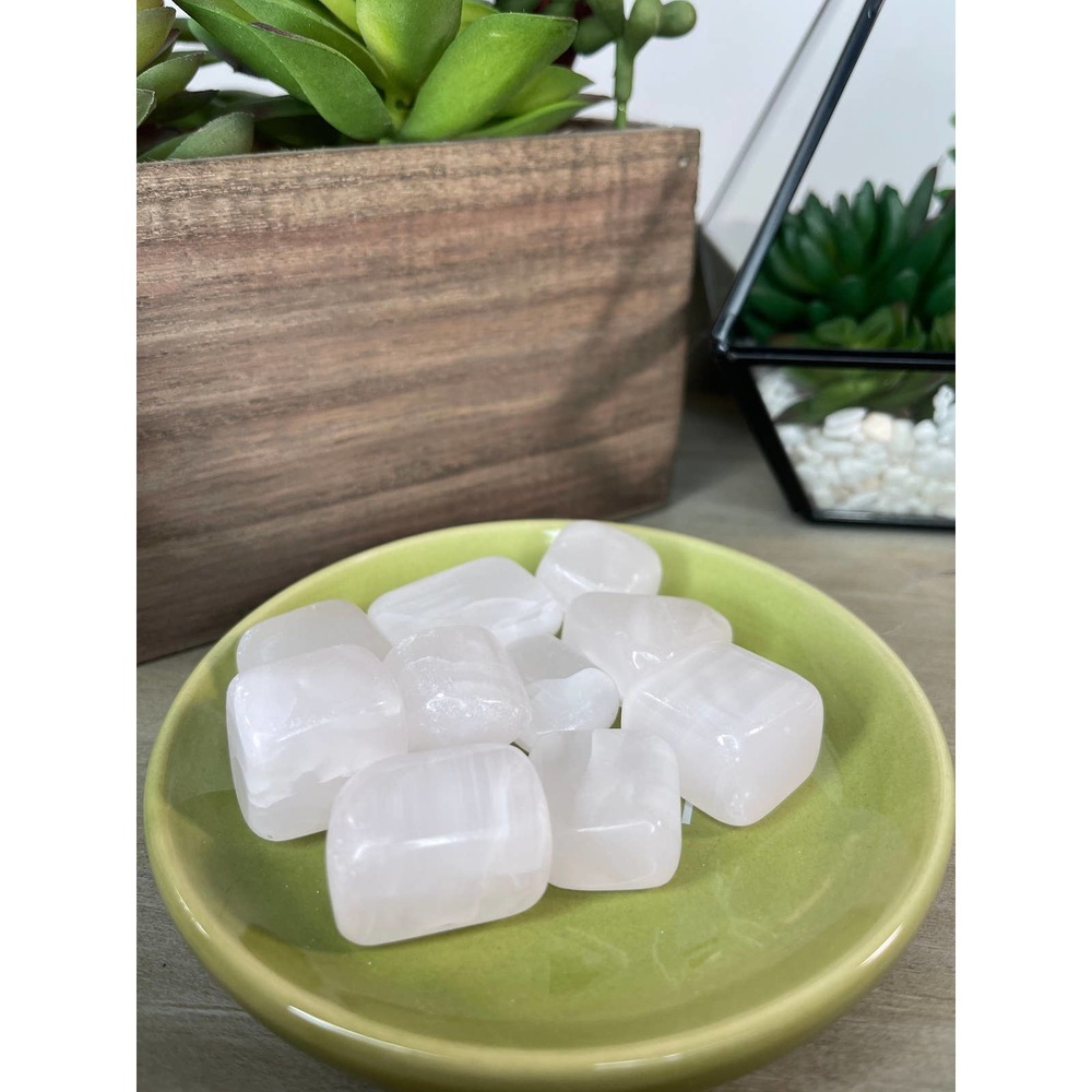 Pink Calcite Tumbled Crystal Intuitively Chosen